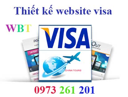 thiết kế website làm visa
