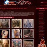Thiết kế website xăm hình nghệ thuật, tattoo đẹp, lạ bậc nhất