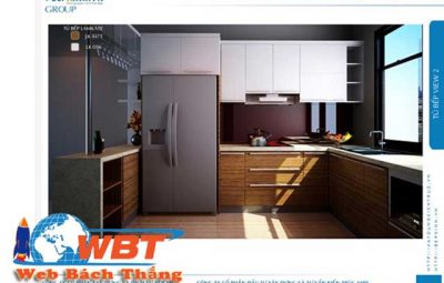 thiết kế website bán tủ bếp