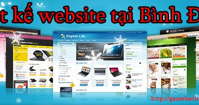 Thiết kế website tại Bình Định giá rẻ BT game