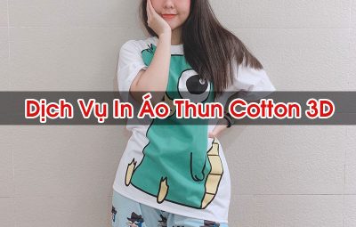 In Áo Thun Cotton 3D